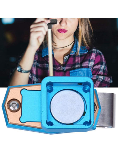 Estuche para Tiza de Billar VBESTLIFE Aluminio Azul