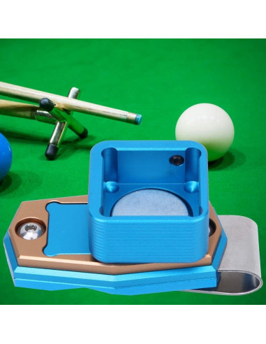 Estuche para Tiza de Billar VBESTLIFE Aluminio Azul