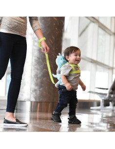 Arnés de Seguridad 2-en-1 Travel Bug Dino Teal/Gris 2