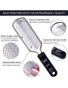 Lima para Pies Makartt de Acero Inoxidable Fino 28cm 2