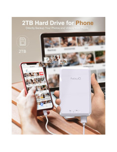 Disco Duro Externo NEWQ 2TB USB para iPhone y Android 2
