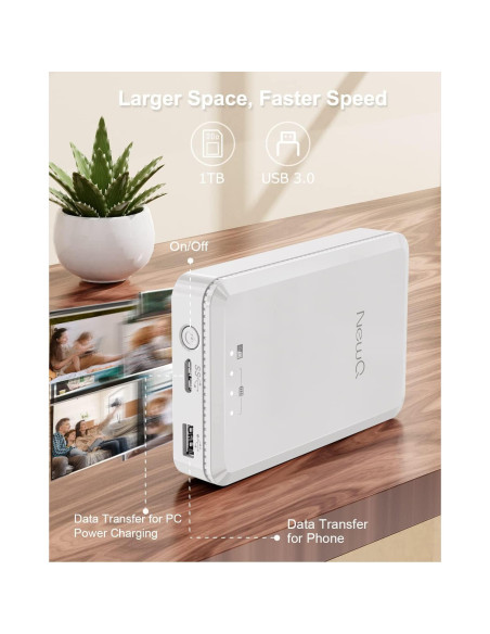 Disco Duro Externo NEWQ 2TB USB para iPhone y Android