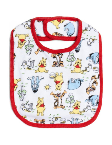 Paquete de 5 Baberos Disney para Bebés - Winnie the Pooh y Más