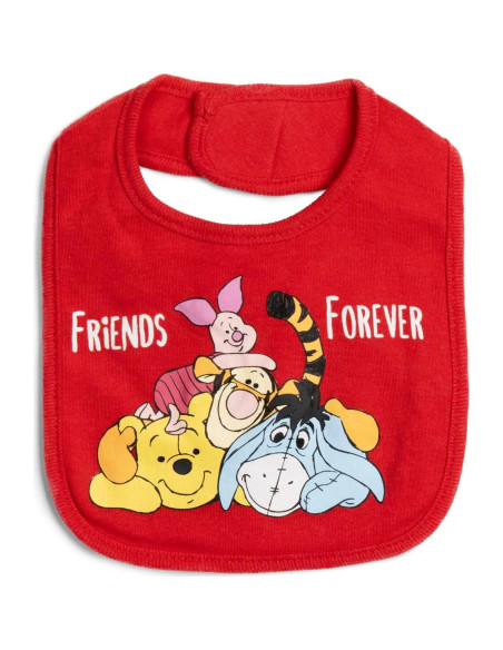 Paquete de 5 Baberos Disney para Bebés - Winnie the Pooh y Más