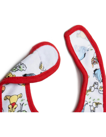 Paquete de 5 Baberos Disney para Bebés - Winnie the Pooh y Más