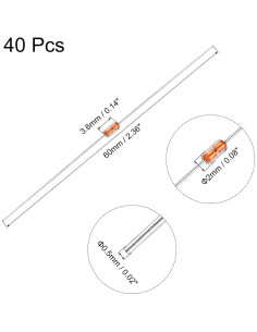 Termistores NTC 1K Ohm uxcell MF58 3950B 40 Piezas 2