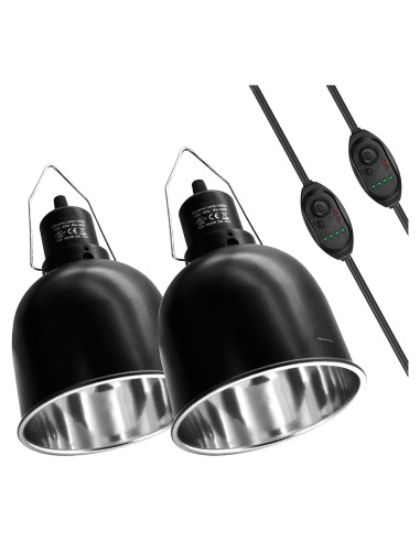 Lámpara de Calor para Reptiles MECESOR con Temporizador 5.5"