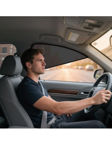 Cortinas para Ventanas de Coche ZATOOTO 2 Piezas Magnéticas UV