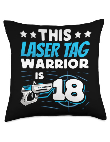 Cojín Guerrero de Laser Tag 18 años Cool Game Player 45.72cm