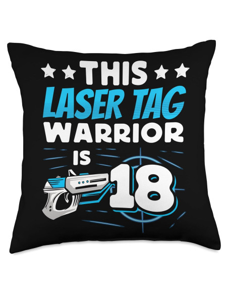 Cojín Guerrero de Laser Tag 18 años Cool Game Player 45.72cm