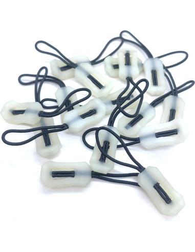 16 Piezas Tiradores de Cremallera Luminosa TTfdacai para Camping