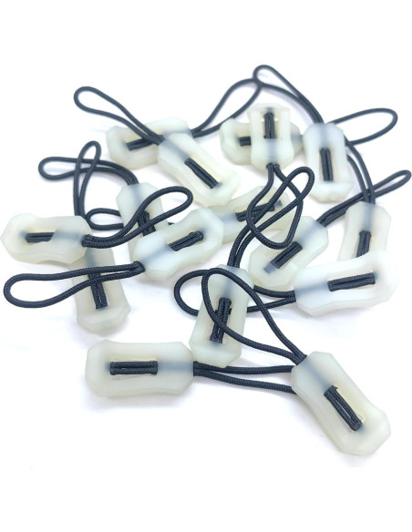 16 Piezas Tiradores de Cremallera Luminosa TTfdacai para Camping