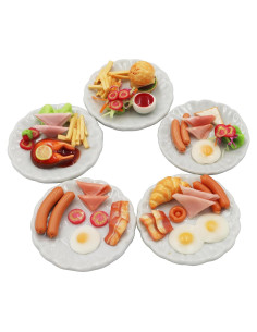 Surtido de 5 Salchichas Miniatura para Casa de Muñecas