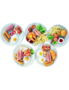 Surtido de 5 Salchichas Miniatura para Casa de Muñecas 2