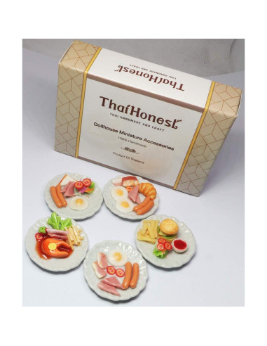 Surtido de 5 Salchichas Miniatura para Casa de Muñecas