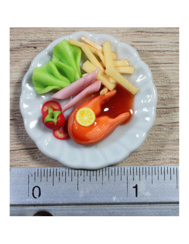 Surtido de 5 Salchichas Miniatura para Casa de Muñecas