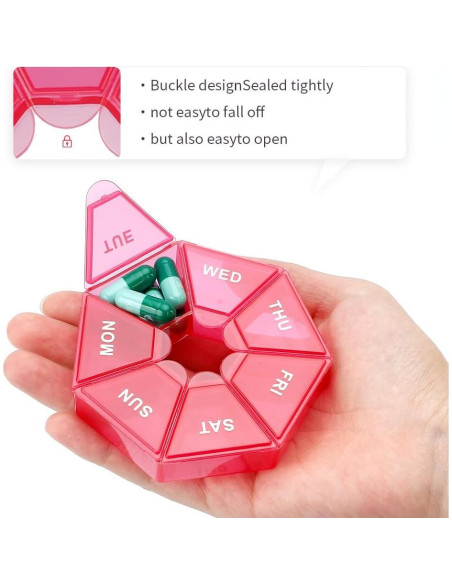 Organizador de Pastillas Diario Cutiland 4 Paquetes 20.3x20.3 cm