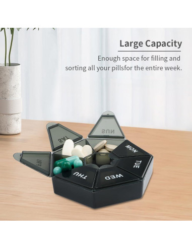 Organizador de Pastillas Diario Cutiland 4 Paquetes 20.3x20.3 cm