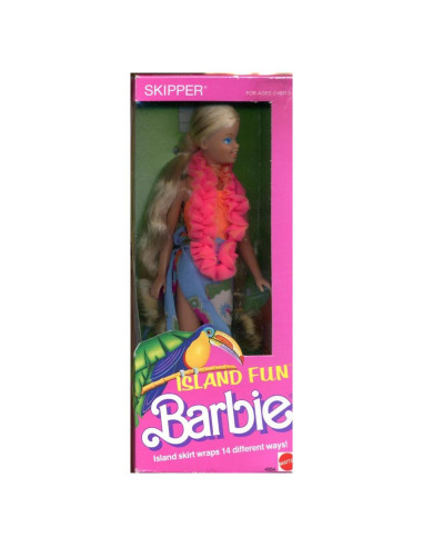 Muñeca Skipper Barbie Island Fun 1987 - 21.6 cm