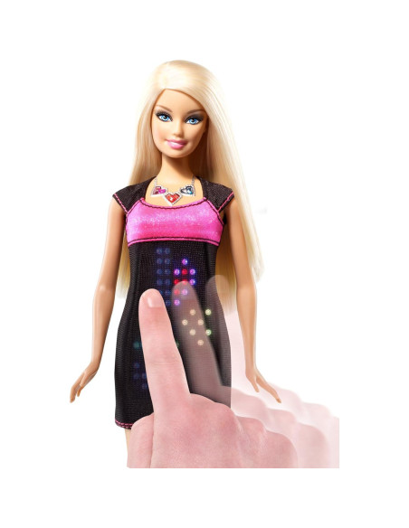 Muñeca Barbie Vestido Digital Interactivo LED 430g