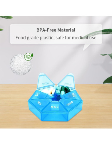 Organizador de Pastillas Diario Cutiland 4 Paquetes 20.3x20.3 cm