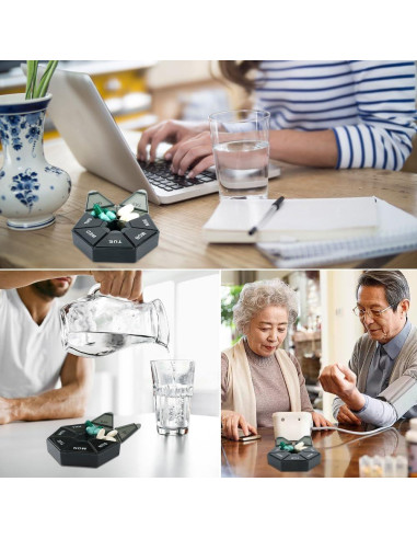 Organizador de Pastillas Diario Cutiland 4 Paquetes 20.3x20.3 cm