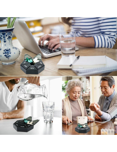 Organizador de Pastillas Diario Cutiland 4 Paquetes 20.3x20.3 cm