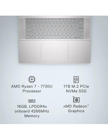 Laptop Dell Inspiron 16 5635 - AMD Ryzen 7, 16GB RAM, 1TB SSD