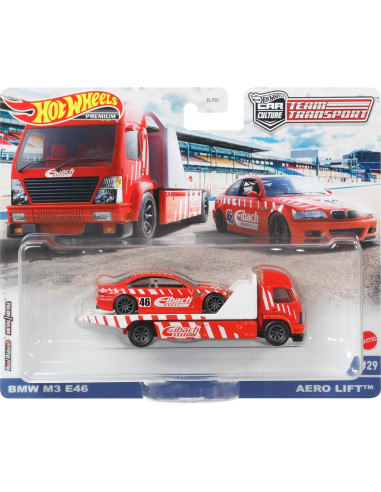 Transportador de Equipo Hot Wheels Mattel 1:64 con Coche