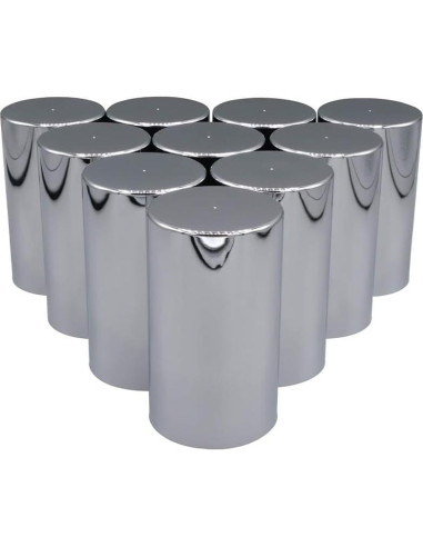 Cubiertas de Tuercas de Llantas Mytee 10 Pcs 33mm Cromadas