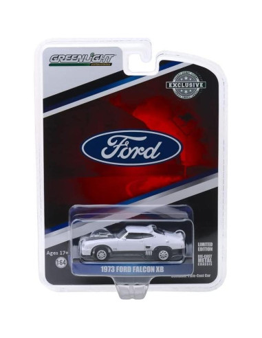 Auto a Escala 1:64 GreenLight Falcon XB 1973 Blanco con Rayas