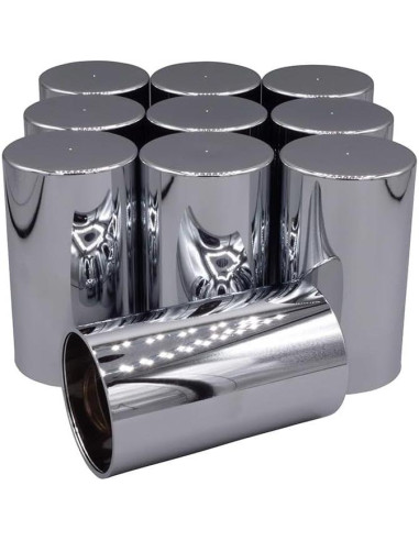 Cubiertas de Tuercas de Llantas Mytee 10 Pcs 33mm Cromadas