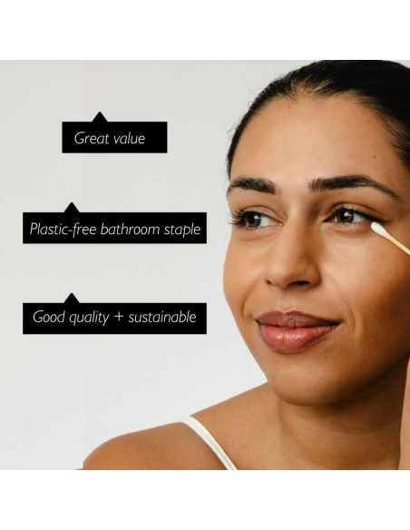Bastones de Algodón de Bambú UpCircle - 200 Unidades - Sostenibles