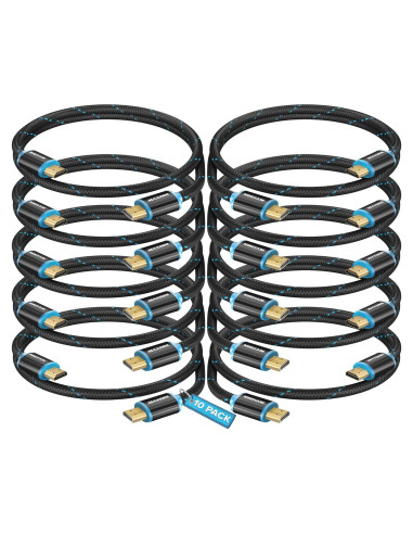 Cable HDMI 4K Ultra HD Maximm 1 Pie 10 Paquete 18Gbps