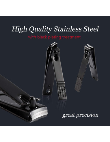 Kit de Manicura y Pedicura 8 en 1 Kockock Acero Inoxidable