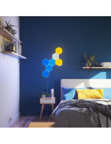 Luces de Pared LED Nanoleaf Shapes Kit Smarter Hexágonos 7 Pack