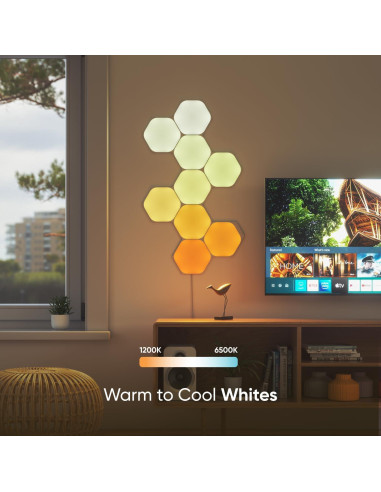 Luces de Pared LED Nanoleaf Shapes Kit Smarter Hexágonos 7 Pack