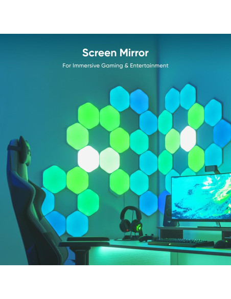 Luces de Pared LED Nanoleaf Shapes Kit Smarter Hexágonos 7 Pack