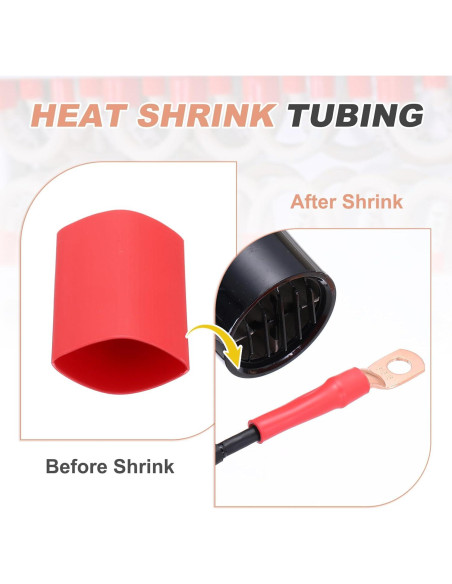 Terminales de Cable de Batería MECCANIXITY 1/0 AWG 6 Pcs