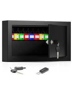 Caja de Llaves Oepmoc 20 Posiciones Montada en Pared Negra