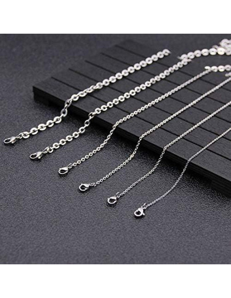 WOCRAFT 1000 Anillas de Salto Acero Inoxidable 4-8mm Joyería