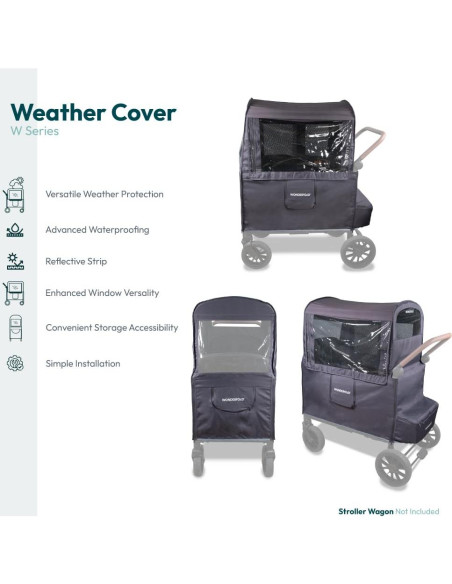 Cubre Clima WONDERFOLD W1 Original - Cubierta Impermeable Gris