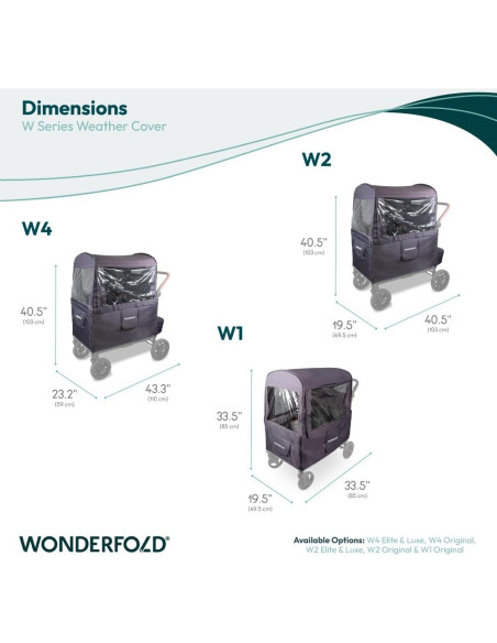 Cubre Clima WONDERFOLD W1 Original - Cubierta Impermeable Gris