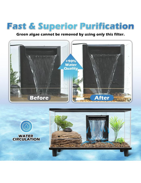 Filtro de Acuario TARARIUM IX-120 290GPH 3 Etapas Bio-Filtración