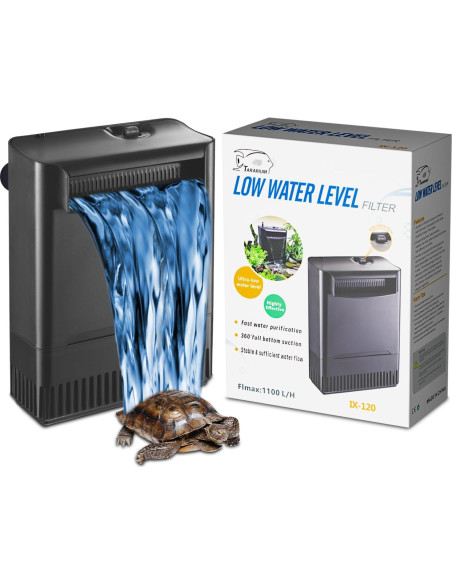 Filtro de Acuario TARARIUM IX-120 290GPH 3 Etapas Bio-Filtración