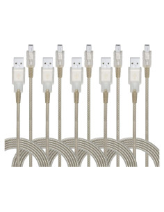 Cable USB 2.0 BolAAzuL Mini B 5 Pines 19cm Paquete de 5