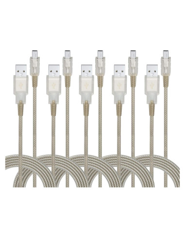 Cable USB 2.0 BolAAzuL Mini B 5 Pines 19cm Paquete de 5