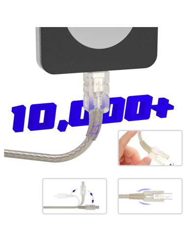 Cable USB 2.0 BolAAzuL Mini B 5 Pines 19cm Paquete de 5