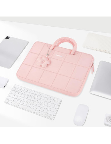 Funda Acolchada para Laptop MOSISO 13.3" Rosa - Compatible MacBook