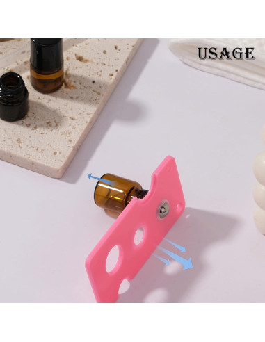 30 Botellas de Vidrio Ámbar 1ml con Rodillo RAMFIYN - A Prueba de Fugas